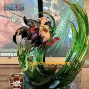 Anime One Piece Roronoa Zoro Swordsman LED Action Figure Statue Toy Collection