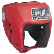 Contender Fight Sports Competition Boxing Headgear without Cheeks Medium Red