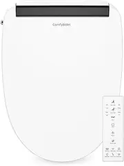 ComfyBidet Soft Close Bidet Toilet Seat, Elongated Heated Seat with Adjustable Warm Water, Air Dryer, Deodorizer, Self-Cleaning Nozzle, LED Light, Energy Saving Mode