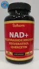 NAD+ Supplement with Nicotinamide Riboside NR, Resveratrol, Quercetin - 60 Count