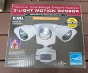 EML 3-light Motion Sensor Thermal True Range 309498 Security Yard Garage