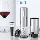 Electric Wine Bottle Opener SetCorkscrew Wine Aerator Foil Cutter Vacuum Stopper