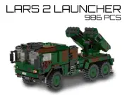 986 Pcs LARS 2 German Multiple Rocket Launcher | Military Army Equipment | MOC