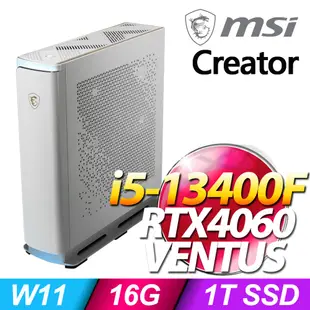 (24型LCD) +MSI Creator P100A 13NUC5-1402TW(i5-13400F/16G/1T SSD/RTX4060-8G VENTUS/W11)