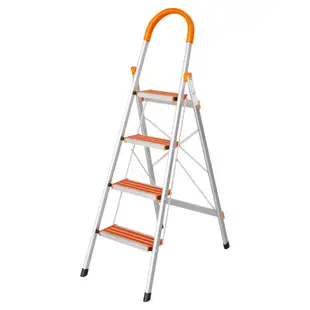 TRENY 鋁梯梯子鐵梯防滑加強板鋁製扶手梯 (福利品)