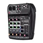 4-Channel Mixing Console Digital Audio Mixer MP3 USB for Music DJ Live I6N6