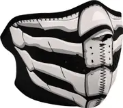 Zan Headgear Bonebreath Glow, half mask , color: Black/Grey , size: One Size
