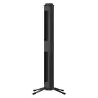 SHARPER IMAGE Tower Fan 3-Speeds Standalone 360-Pivoting Head Black W/ Remote