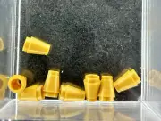 LEGO Parts Lot x (8) Ct ~ Pearl Gold Cone 1 x 1 with Top Groove ~ No 4589b