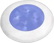 Hella 2XT980503241 MD24 24V White Plastic Rim LED Round Courtesy Lamp, Blue