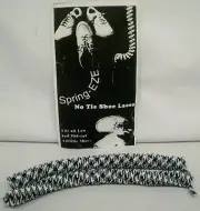 Spring-EZE No Tie Shoe Laces 2 Pair (Black/White & Black)