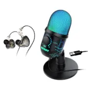 MRSDY Gaming Microphone USB Computer Microphone PC/Mac/PS4/PS5 Condenser Podcast