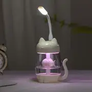 Cat & Fish USB Humidifier Without USB Light & Fan - Pink - One Size