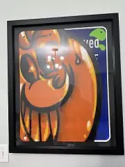 Atomiko Atomik Orange Tagged Street Sign Original