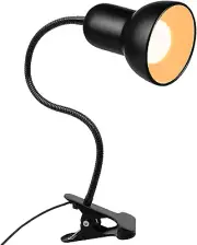 Desk Lamp, 360°Rotation Clip on Lamp, Clip on Reading Light, Gooseneck Lamp-On