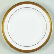 Pickard High Point Gold, Gold Encrusted Band: Bread Plate, 6"