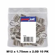 Powercoil 3520-12.00X2.0DP - Thread Inserts M12 x 1.75mm x 2.0D 10 Pack