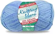 TooToo Super Value Knitting Yarn Wool Acrylic 8 Ply 100g (Baby Boy)