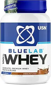 USN Blue Lab Whey Chocolate 2 kg, 100% Lean Muscle Protein Powder, Ideal for Recovery & Maintenance