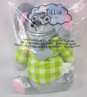 Avon Tiny Tillia Sports Pillow Plush Austin Elephant Football w Zipper 2013 New