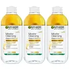 3X400ML Garnier Skin Natural Micellar Cleansing Water Acne skin Makeup Remover