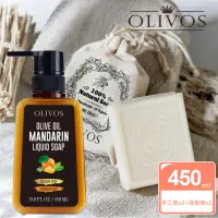 在飛比找momo購物網優惠-【枸杞家園】Olivos 原裝進口柑橘橄欖油液體皂1瓶+手工