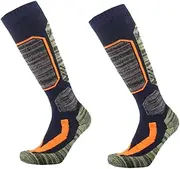 [CORHAD] Pair Hiking Socks Skating Socks Breathable Sock Skis Outdoor Socks Breathable Socks Padded Socks Stocking Thicken Sports Socks Breathable Stocking Tube Socks Absorb Sweat Blue
