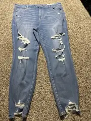 NWT AE AMERICAN EAGLE CURVY HI RISE JEGGING NEXT LEVEL STRETCH WOMENS JEANS 20