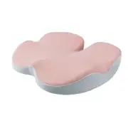 Memory Foam Cushion for Office Chair Cushions, Car Seat, Ergonomic Cushions Pad Pillow for Sciatica, Tailbone Pressure Relief and Long Sitting, Pink