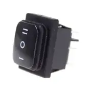 12V Black Waterproof 6Pin DPDT Self Locking Rectangle Rocker Switch^UU