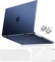 MOSISO Compatible with MacBook Pro 14 inch Case 2025-2021 M4 M3 M2 M1 A3112 A3185 A3401 A2918 A2992 A2779 A2442, Ultra-Thin Natural Original Hard Shell&Keyboard Skin&Screen Film&Type C, Midnight Blue