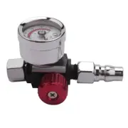 1Pc 1/4 inch Bsp Air Regulator Tool Durable Small Tail Pressure Gauge 48 x H8C6