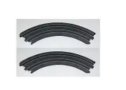 (2) 9" Inch Radius 1/4 Curve HO Slot Track AFX Aurora Racemasters 8623 AFX70602