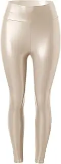 [Generic] Plus Size Casual Pants Rompers for Women Stretch High Waisted Warm Slim Pleather Pant Winter Solid Casual Pant Womens Casual Sweat Pants (Beige, XXXXXL)