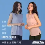 【STL】現貨 YOGA FANCY MODAL SLIT TEE SL 韓國瑜珈 莫代爾 運動機能 輕透 快乾 無袖 背心 上衣(多色)