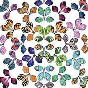 MCPINKY 26PCS Magic Flying Butterfly Toys, Wind Up Butterfly Toy Fairy Flying Toy Flying Butterfly Cards in The Book Surprise Explosion Box Gift Wrapping for Birthday Party Wedding Anniversary