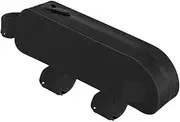 Fashionable Bike Top Tube Bag TPU Front Bag with Screws Or Straps Gravel Road Top Frame Bag Easy Install(Black)