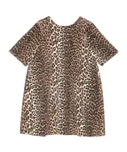 Ganni Leopard Printed Open Back Mini Dress EU38,EU36,EU42,EU40,EU34,EU32 Camel
