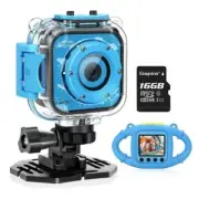 Waterproof Camera for Kids, 1080P HD Kids Digital Action Camera Underwater