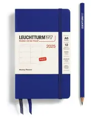 [LEUCHTTURM1917] Pocket (A6) Hardcover Weekly Planner 2025 in Ink