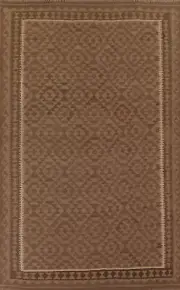 Geometric Reversible Kelim Kilim Rugs Flatweave Tribal Wool Carpet 7x10 ft