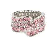 Paparazzi No Flowers Barred Pink Ring - New