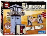 AMC The Walking Dead Prison Tower 459 PCS Over 12.5 IN Tall, Figures Included