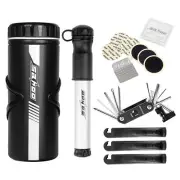 SAHOO Bike Repair Tool Kits Bicycle Repair Set w Mini Pump 14 in 1 Tool Kit O4B5