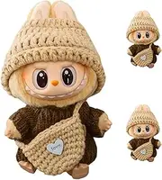 Labubuau Baba Doll Clothes – Custom Outfit for Plush Keychain Figures | No Toy Included