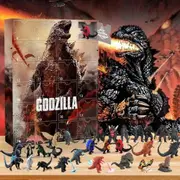 2024 Christmas Advent Calendar Godzilla Monster Figures 24 Days Countdown Kids Toys Funny XMAS Gift