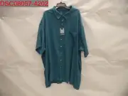Van Heusen Big&Tall Men Blue AirSandwashed DressShirt 6XL (23-23.5) 016653066973