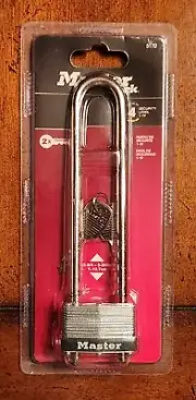 Master Lock 517D Silver Outdoor Laminated Bicycle Padlock with Keys