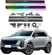 BJOHQ Electric Running Boards Compatible for Cadillac XT5 2025 with Light, SUV, Off-Road & Pickup Trucks - Retractable Truck Steps & Nerf Bars