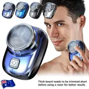 USB Rechargeable Mini-Shave, Pocket Size Portable Electric Shaver Razor Men AU